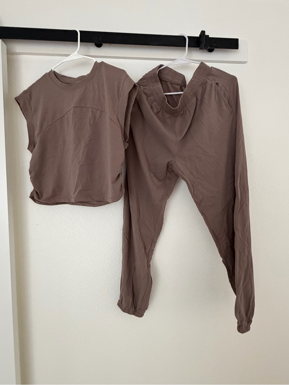 Marshalls Women's Two-Piece Lounge Set in Taupe Brown